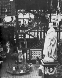 Hanfstaengl, Franz - Hanfstaengels Ausstellungsstand im Glaspalast (Zeno Fotografie)
