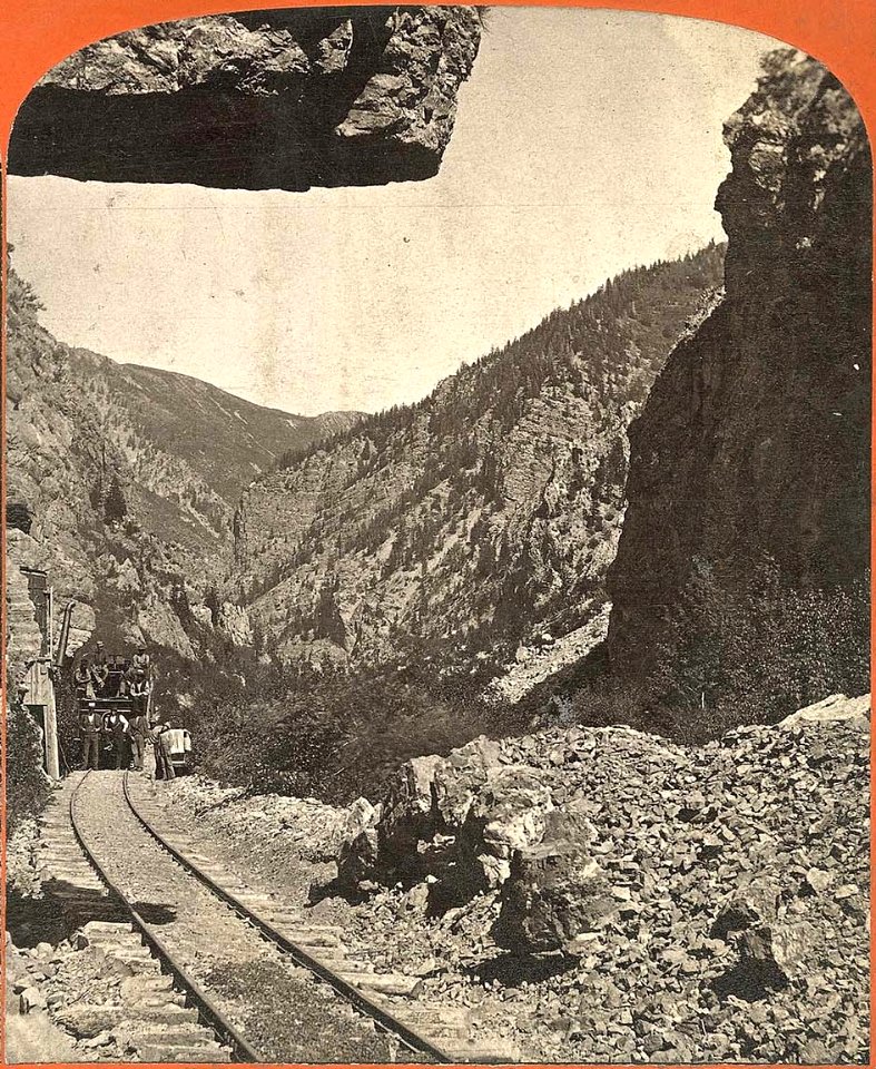 Hanging Rock, American Fork Canon, Looking West. On line (cropped)