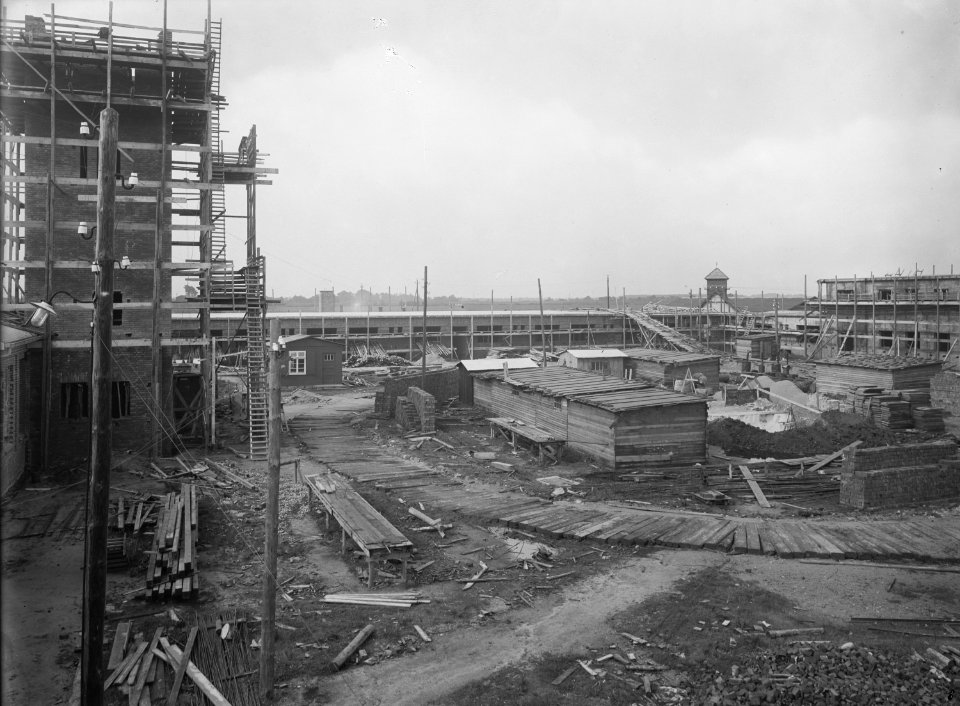 HANSif1353 Gefängnis Glasmoor Aufnahme vom Bau