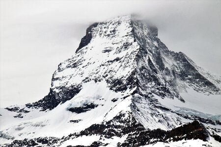 Mountain ice winter photo