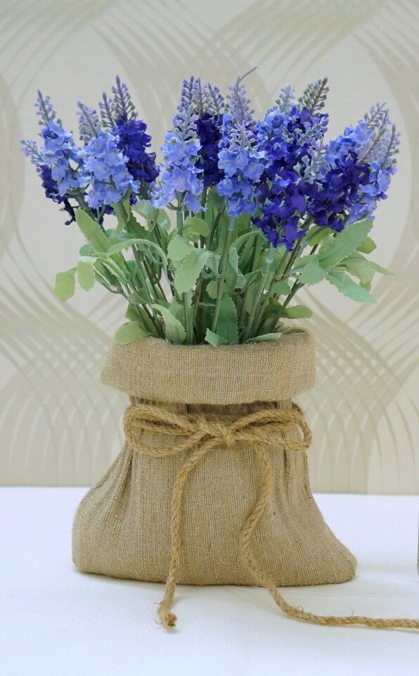 Rope burlap fabric flowers