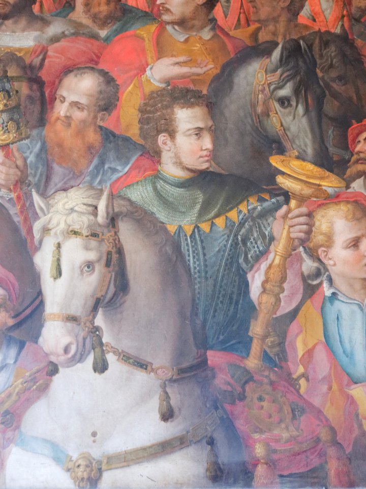 Ingresso trionfale di Leone X a Firenze Palazzo Vecchio