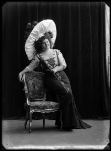 Ingrid Wallström, actor, in unknown performance about 1908 - SMV - GV073