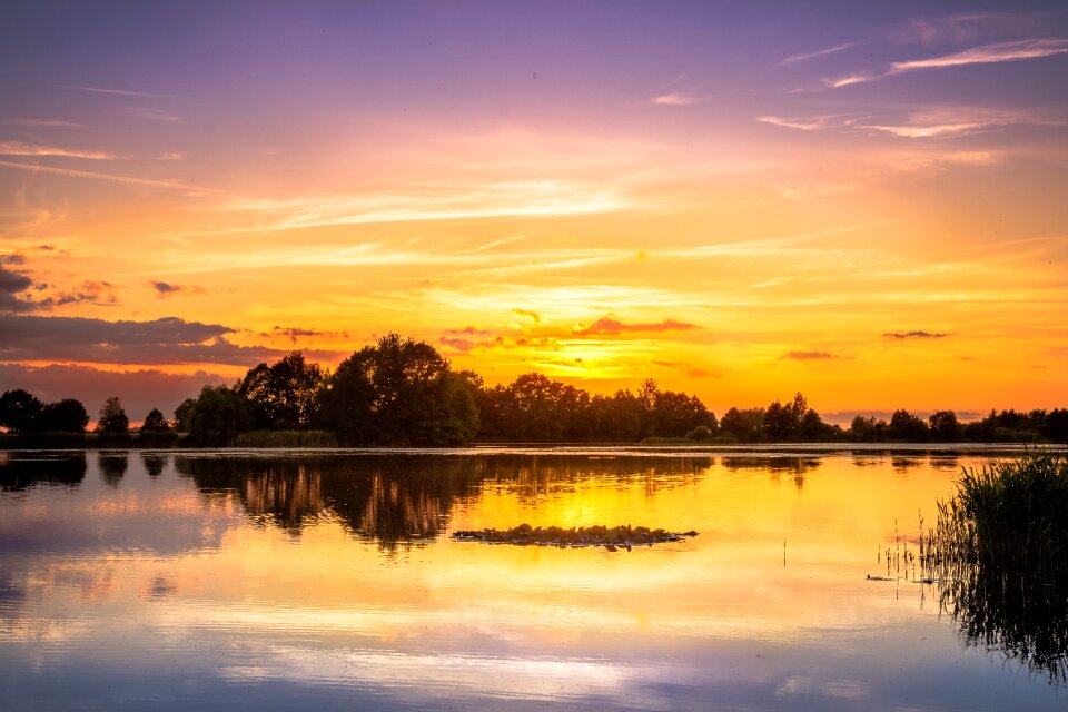 Abendstimmung water reflection atmospheric