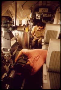 Inside-twin-engine-aircraft-operated-by-epas-las-vegas-national-research-center-on-board-are-radiation-counters-and-air-samplers-may-1972 6990436242 o