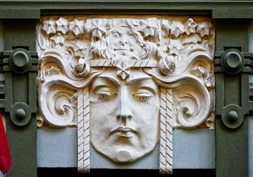 Architecture house facade playful
