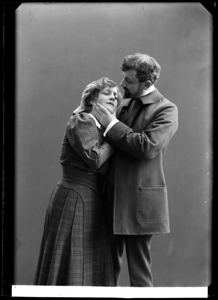 Ingrid Andersén and Ivan Hedqvist in Sodoms undergång at Svenska teatern 1907 - SMV - NH038
