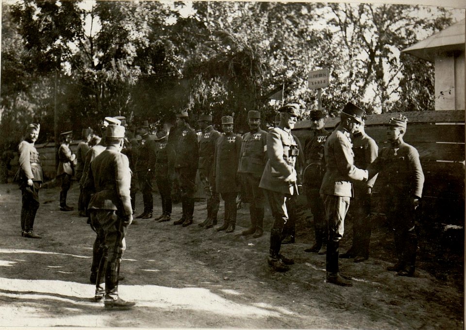 Inspizierung der k.u.k.55.Inftr.Dion d.GO.Böhm-Ermolli. (BildID 15532290)