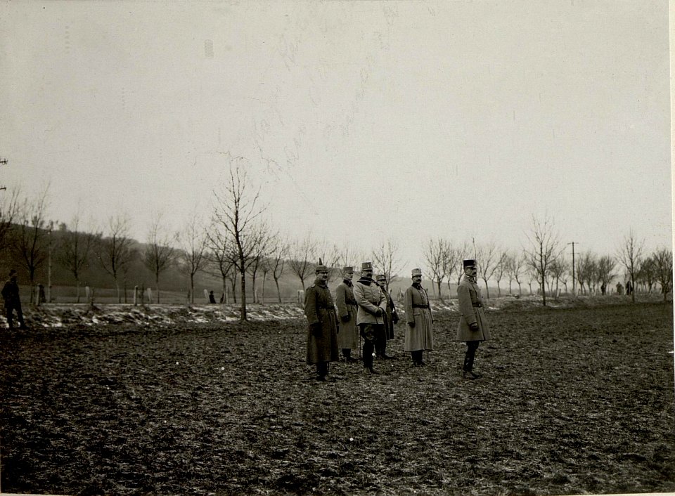 Inspizierung des bosnisch-herzegowinischen Regimentes l durch Eduard Freiherr Böhm Ermolli in Hodowam 14.12.1916 (BildID 15542863)