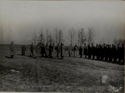 Inspizierung des 3. Bataillons des 4. Infanterieregimentes durch Erzherzog Karl,Februar 1916 (BildID 15456192)