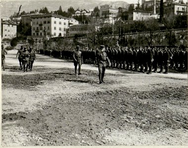 Inspizierung des 4.Tiroler Kaiserjäger-Regiments durch Exzellenz Feldmarschall Conrad Frh. v. Hötzendorf, Piazza d'Armi in Trient (BildID 15624359)