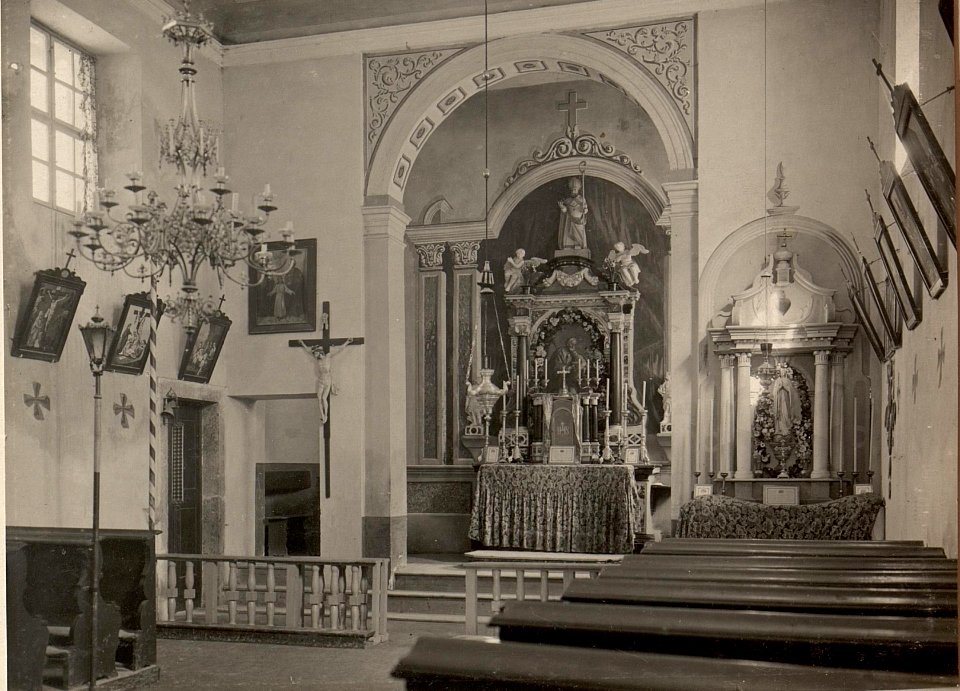 Inneres der Kirche von Soca, aufgenommen am 18. April 1916 (BildID 15474403)