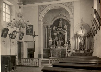 Inneres der Kirche von Soca, aufgenommen am 18. April 1916 (BildID 15474403)