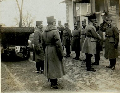 Inspizierung durch Generaloberst Böhm-Ermolli in Hinowice. (BildID 15528010)