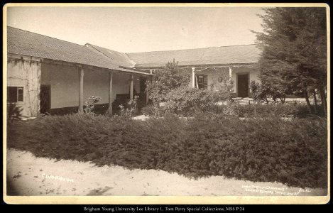 Inner Porch at Camulous Home of Ramona, Santa Clara Valley, Cal., C.R. Savage, Salt Lake.