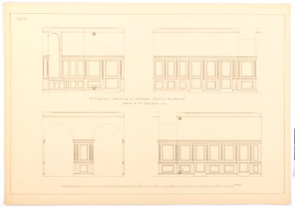 Inredning av kontoret, rummet åt gatan, Hallwylska palatset - Hallwylska museet - 101115
