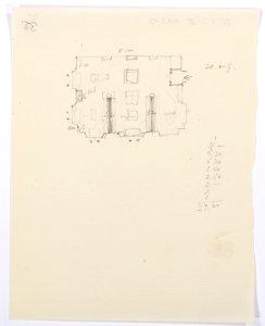 Inredningsritning, Landesmuseum Zürich - Hallwylska museet - 102186