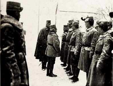 Inspizierung im Pustertal (Niederdorf), A.O. Kommandant Erzherzog Friedrich. (BildID 15578226)
