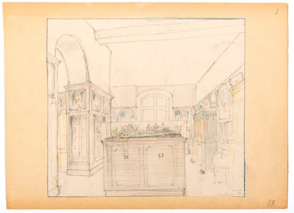 Inredningsritning - Hallwylska museet - 102171
