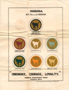 Insignia 81st (Stonewall) Division, American Expeditionary Forces, France 1918-19 photo