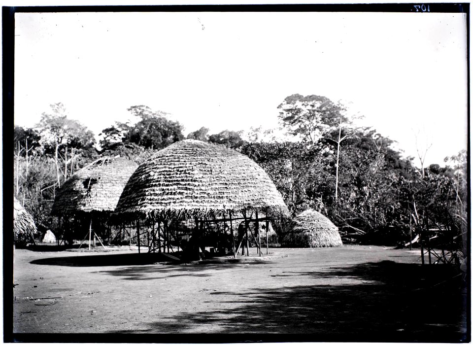 Intelewa een indianendorp aan de Boven Tapanahoni-rivier
