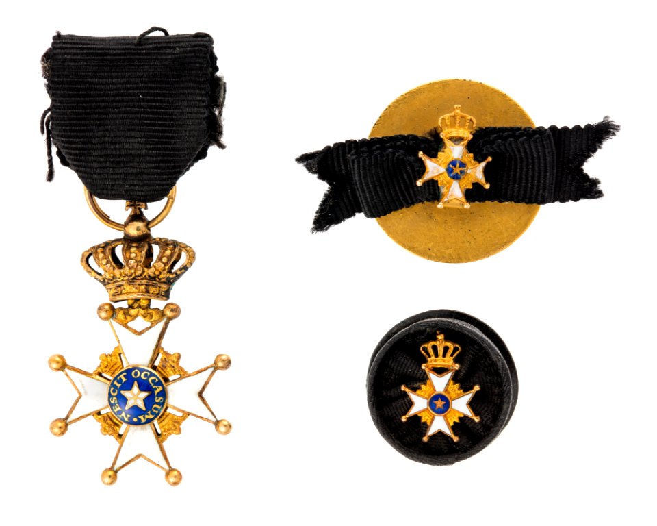 Insignier till Nordstjärneorden tillhörande Walther von Hallwyl - Hallwylska museet - 110579