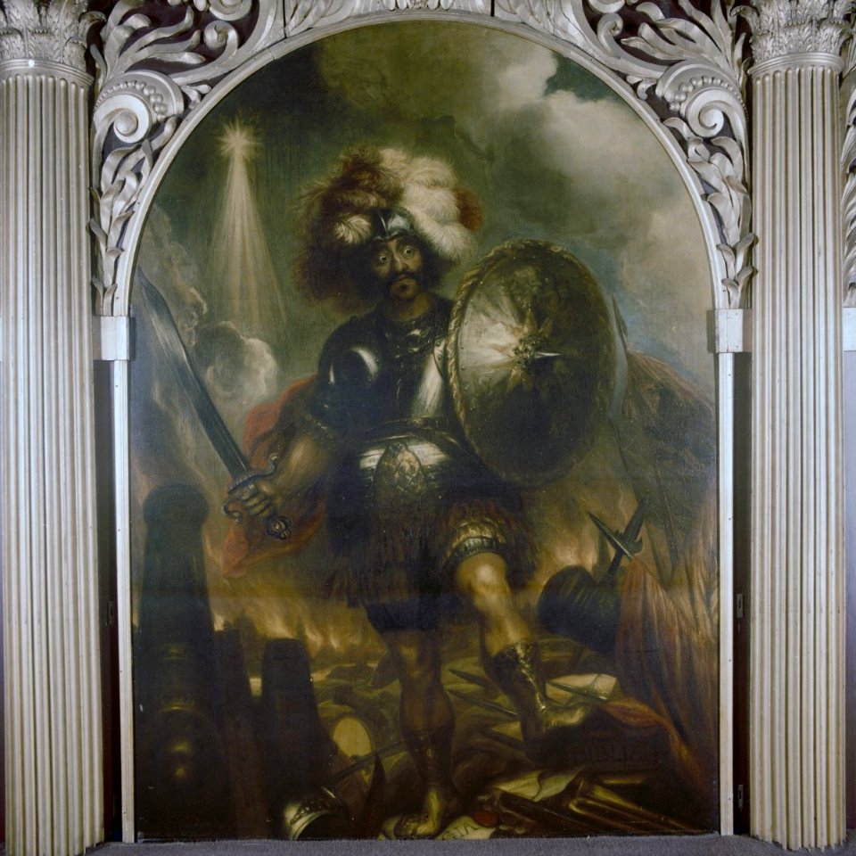 INTERIEUR, SCHILDERIJ DE OORLOG (JAN LIEVENS) - 's-Gravenhage - 20277460 - RCE