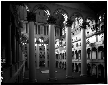Interior central court looking west