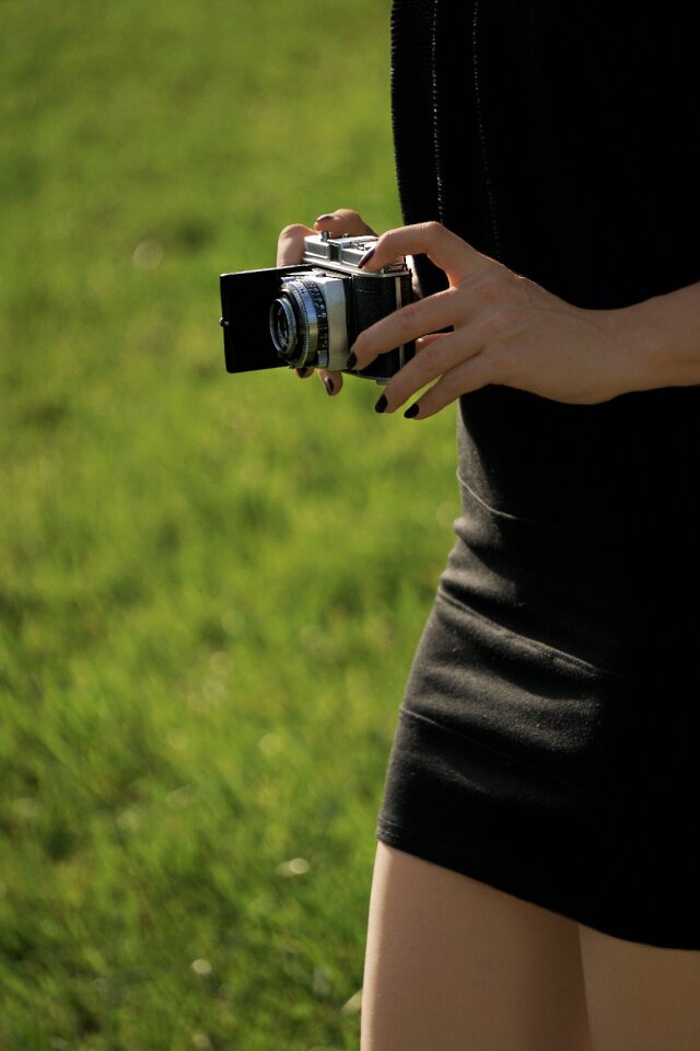 Young woman female model old