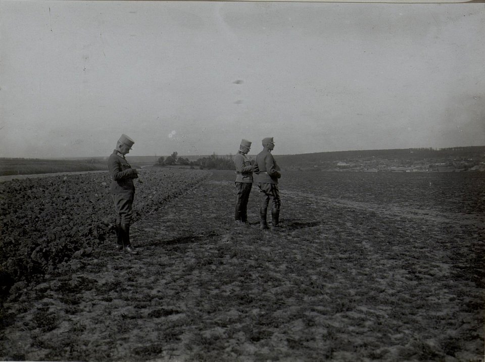Inspizierung des III.Baons des Inf. Rgts.Nro.3 in PRZEWLOKA durch den Armeekommandanten PFLANZER-BALTIN. (BildID 15450898)