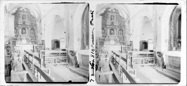 Interior de l'església de Prats