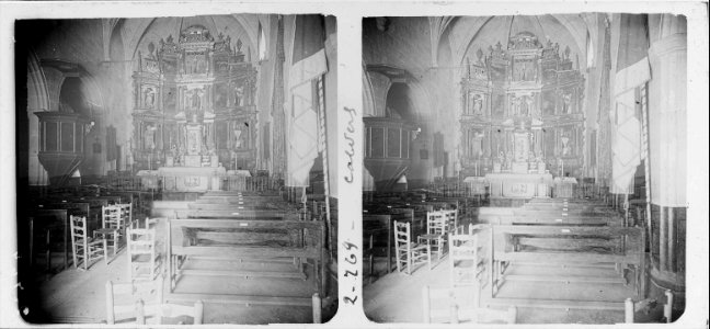 Interior de l'església de Calders