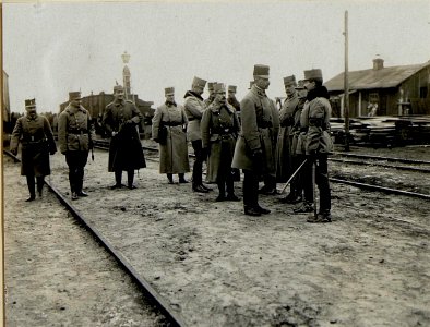 Inspizierung durch Generaloberst Böhm-Ermolli in Hinowice. (BildID 15527975)