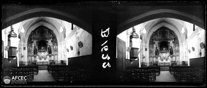 Interior de l'església de Puigcerdà