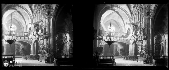 Interior de l'Església de Santa Maria de Morella