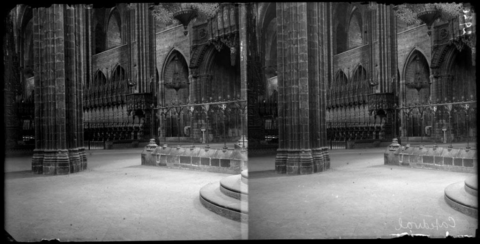 Interior de la catedral de Barcelona