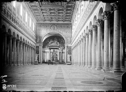 Interior de la basílica de Santa Maria Major, a Roma (AFCEC MORELLO A 0840)