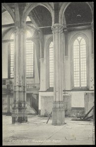Interieur van de Nieuwezijds Kapel, Rokin 78. Uitgave Dr. Trenkler, Leipzig, Afb ANWU01754000010