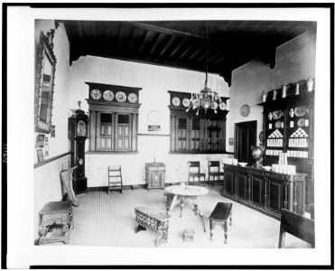 Interior of Cacao van Houten exhibit, Paris Exposition, 1889 LCCN93516734