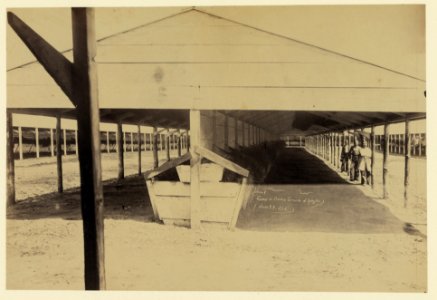 Interior of corral on cemetery grounds at Arlington LCCN2005689623