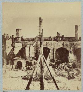 Interior of Fort Sumter in April 1861 after its surrender by U.S. garrison LCCN2013651622