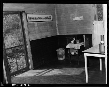 Interior of dispensary. Mullens Smokeless Coal Company, Mullens Mine, Harmco, Wyoming County, West Virginia. - NARA - 540673 photo