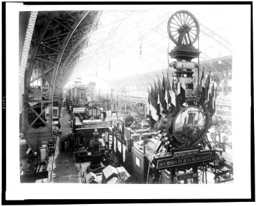 Interior of Gallery of Machines, showing machinery, Paris Exposition, 1889 LCCN93516695
