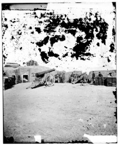 Interior of Fort Putnam on Morris Island LOC cwpbh.03363