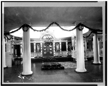 Interior of Greek Church, Sitka, Alaska) - Curtis LCCN91706566