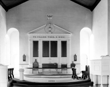 Interior Abingdon Church White Marsh Gloucester County Virginia by Frances Benjamin Johnston