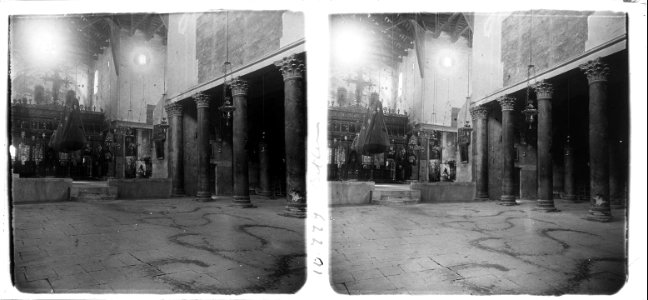 Interior d ' una basílica a Betlem