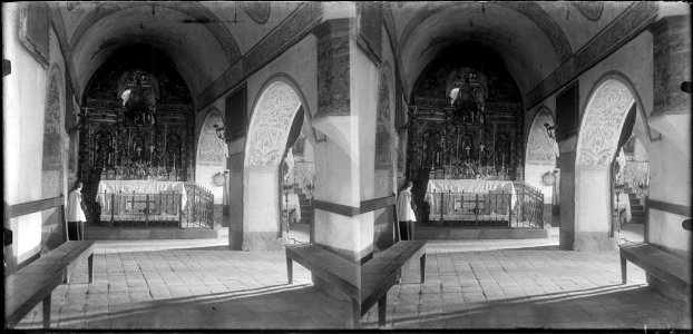 Interior de l'església de la Mare de Déu del Coll (AFCEC BORDAS D 4294)