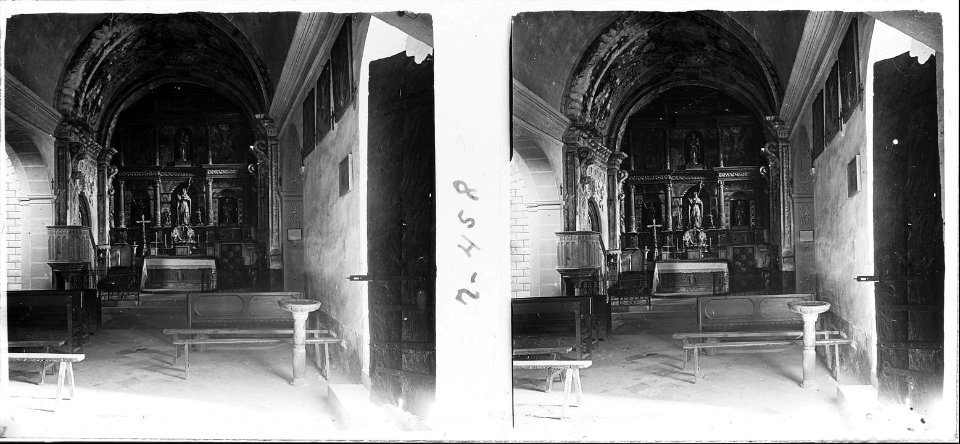 Interior de l'església de Sant Pau a Casserres