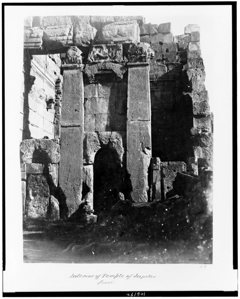 Interior of Temple Jupiter. Front LCCN93500471